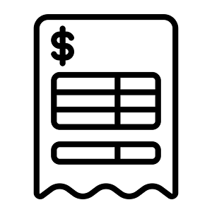 Icono reducción de costes fijos en la factura de luz y gas