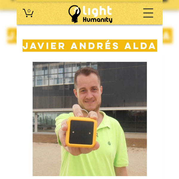 Lámpara Solar para combatir contra la pobreza energética